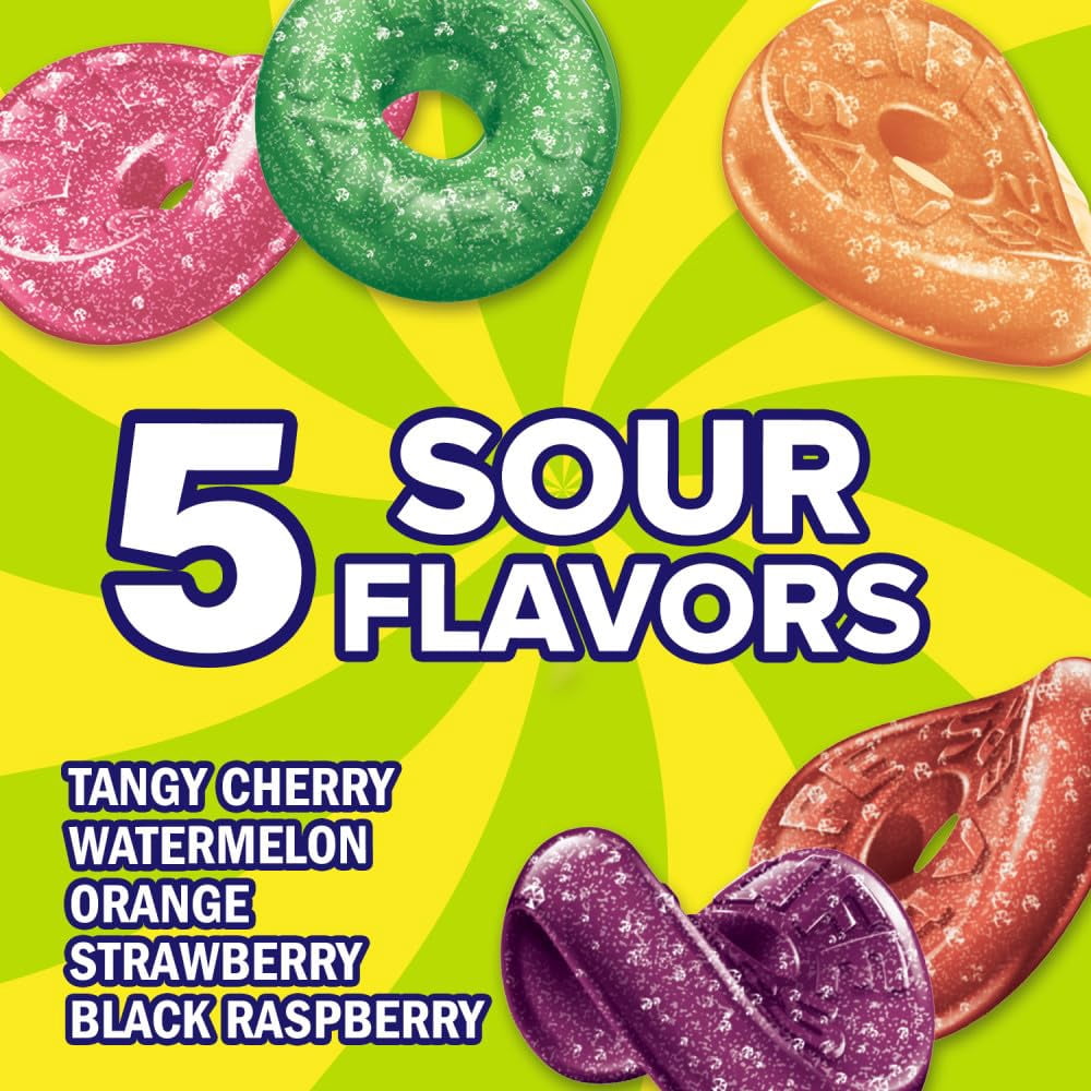 Life Savers Sours Gummies Candy Bag, 7 Ounce (Pack Of 12)