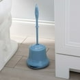 thumbnail image 4 of Bath Bliss Toilet Brush and Holder with Vented Base, Blue, 4 of 6