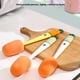 thumbnail image 4 of Wosthever Cepillo de limpieza 3 en 1, taza de esponja desmontable, fregador de botellas, bonitos cepillos de zanahoria, mango largo, limpieza de Suministros de limpieza para el hogar Naranja, 4 of 6