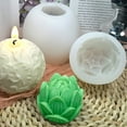 thumbnail image 4 of Yoone Candle Mould Non-stick Multi-purpose Rose Flower Shape 3D Silicone Aromatherapy Candle Plaster Mold for Home, 4 of 6