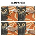 thumbnail image 4 of Nawypu  Halloween Black Cat Wave Round Tablecloth with Elastic Fitted Round Table Cover for Round Tables Outdoor Tablecloth for Dining Picnic Party, 4 of 7