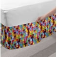 thumbnail image 2 of Colorful Bed Skirt, Gummy Bears Tile Candies in Different Vibrant Colors Kids Jelly Tasty Snack, Elastic Bedskirt Dust Ruffle Wrap Around for Bedding Decor, 4 Sizes, Multicolor, by Ambesonne, 2 of 2