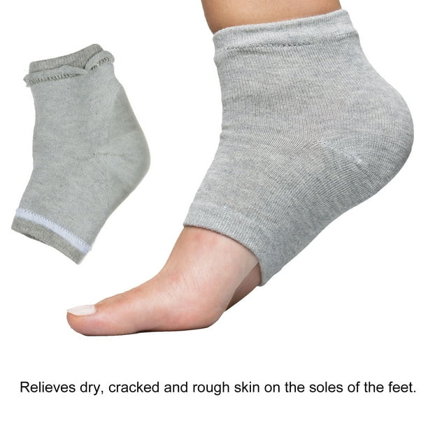 Moisturizing Heel Socks Pair Gel Lined Toeless Spa Socks Foot