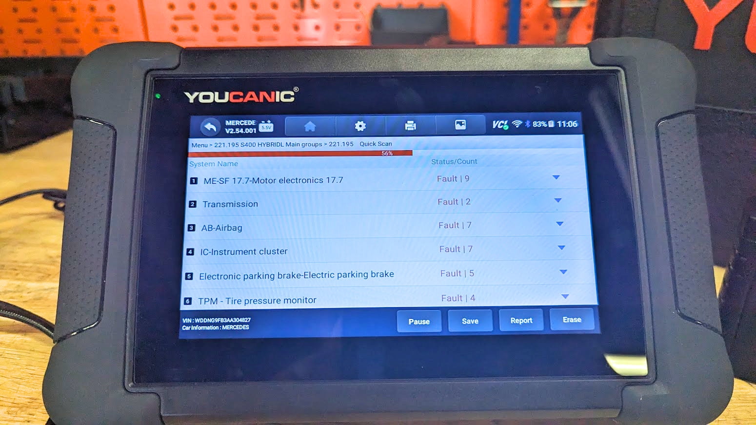 YOUCANIC UCAN-II-D Pro OBD2 Scanner – Full System Diagnostics for Cars, SUVs & Light Trucks with Bi-Directional Tests & Service Functions