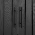 thumbnail image 4 of Christopher Knight Home 59" Modern Sideboard Storage Cabinet with 4-Door and Metal Handles, Black, 4 of 10