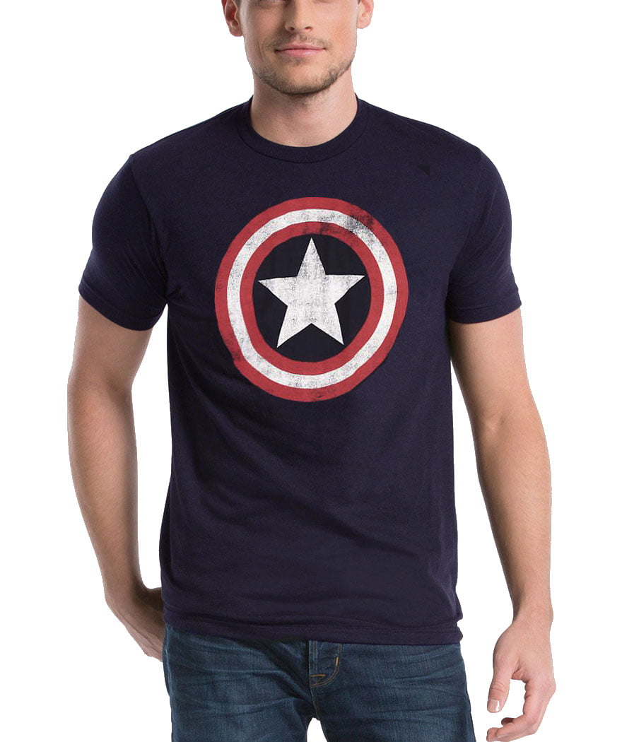 Boys Kids T-Shirt Avengers Infinity War Captain America Shield Star Marvel 