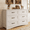 White-6 Drawers, variant on 6-Drawer Dresser, 47" Wide Chest of Drawers with Metal Handles, Modern Storage Organizer Sturdy Wood Chest of Drawers for Bedroom, Living Room, Hallway, Office, Entryway, Black