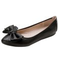 thumbnail image 2 of Zapatos Casuales Con Lazo Y Rollo Zapatos Ballet para Mujer Planos Boca Poco Profunda Suela Suave Punta Puntiaguda Zapatos Individuales Sin Cordones (negro 39), 2 of 9