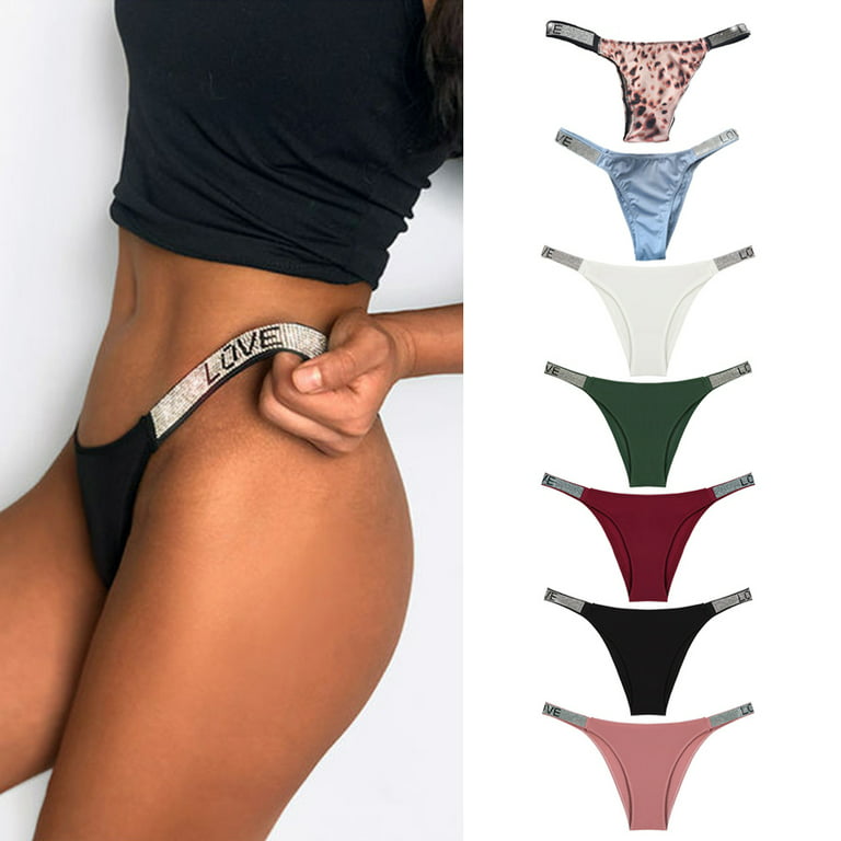 KZKR Fitness Girl Luxury Sexy Seamless Panties Sex String LOVE High Waist  Sporty Women Underwear Thongs Female Lingerie
