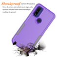 thumbnail image 5 of For Moto G Pure / G Power 2022 Case, 2 in 1 Heavy Duty Armor Shockproof Cases,Hisdou Hybrid Dual Layer Rubber Drop Protection Grip Plastic Bumper Sturdy Phone Cover for Moto G Pure -Purple, 5 of 6