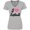 AC-Heather Grey, variant on Inktastic I Love Softball Girls Sports Women's V-Neck T-Shirt