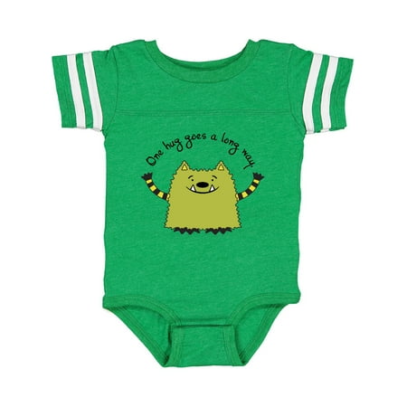 

Inktastic One Hug Goes a Long Way- Whatif monster Gift Baby Boy or Baby Girl Bodysuit