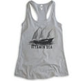 thumbnail image 1 of Sailing Vitamin Sea Tank Top, Ladies Racerback Tank Top, Summer Tank, Sailboat Tank, Sailing Tank, Heather Gray, Medium, 1 of 3