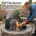 thumbnail image 5 of Sunnydaze Easy Access 36" Round Heavy-Duty Fire Pit Spark Screen Cover with Hinged Door, 5 of 13