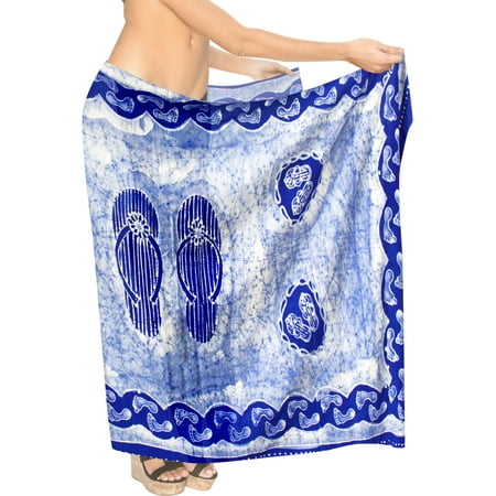 HAPPY BAY Women s Sarong Bikini Skirt Swimsuit Cover up Summer Wraps Bathing suit Swimwear Beach Wrap Skirts for Women One Size Footwear  Blue