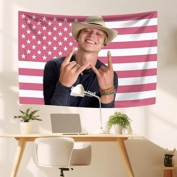 JJ MaybankPersonalizedFunnyBanner Flag,Personalized America Wall Flag,for Garden Room,Festival,Birthday,Party,Ball Game,Concert,ActivityWall Decoration Flags