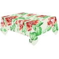 thumbnail image 1 of BSDHOME Red Roses Vintage Floral Cotton Linen Tablecloth 60x120 inches Tablecover Desk Table Cloth For Dining Room, Tea Table, Picnics, Parties, 1 of 4