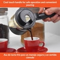 thumbnail image 5 of 4 Cup Electric Espresso/Cappuccino Maker 800 Watts - Black: Milk Frother, Glass Carafe, Removable Filter Basket, 5 of 7