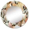 thumbnail image 3 of DESIGN ART Designart 'Red Orange And White Shells And Stones' Nautical & Coastal Printed Wall Mirror 20in.x30in., 3 of 5