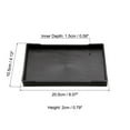 thumbnail image 2 of Bandeja de comida rápida Uxcell 8x4", bandeja rectangular de plástico multiusos para restaurante, hogar y cocina, negra, 2 of 5