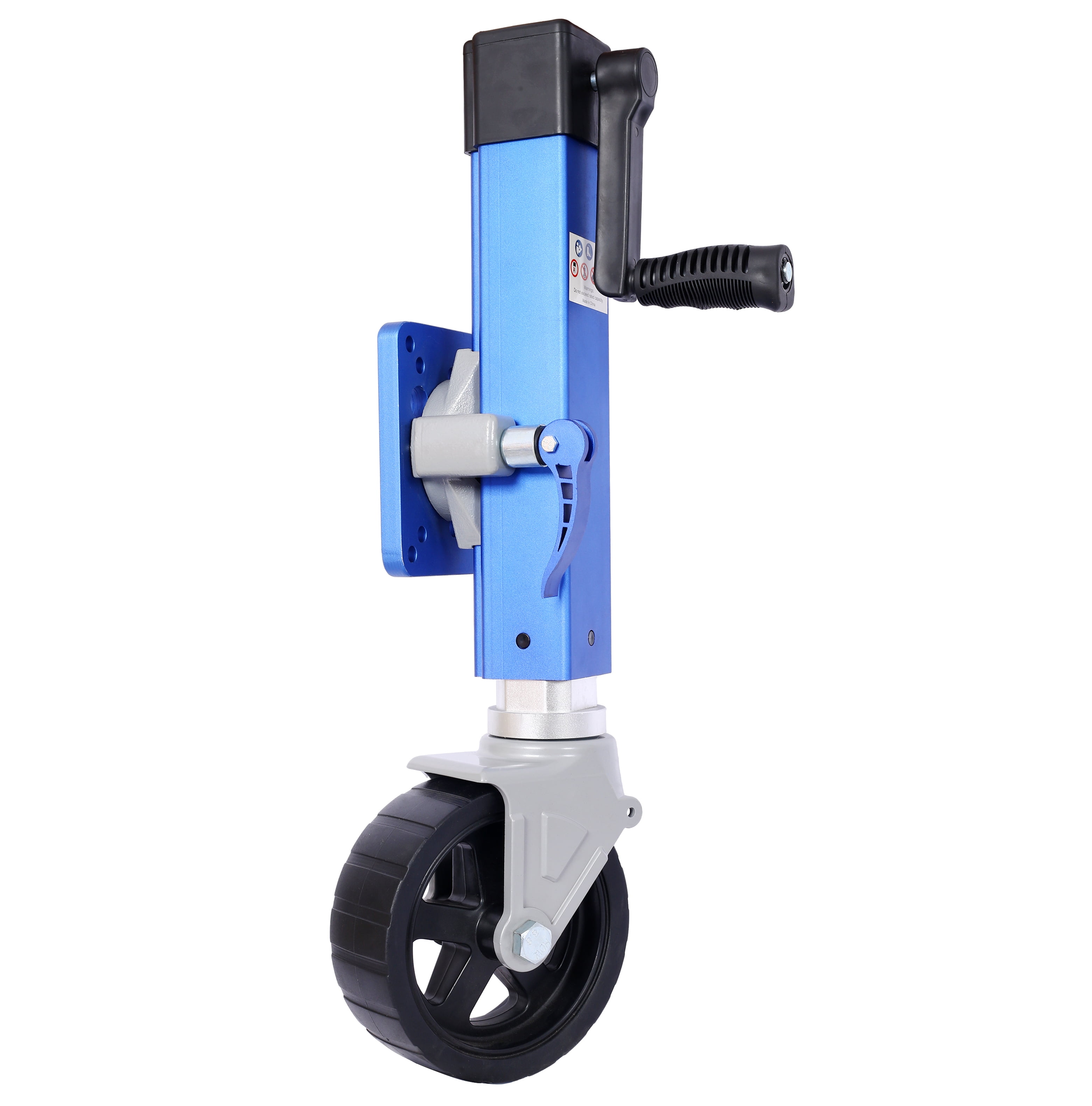 Trailer Jack 1800 Lbs Capacity - Heavy Duty Aluminum Trailer Tongue Jack, 3x5 Trailer, Sidewind Handle, Blue