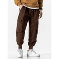 thumbnail image 2 of Men Solid Color Hippie Style Loose Baggy Jogger Pants, 2 of 5
