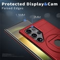thumbnail image 5 of Decase for Samsung Galaxy S24 Plus Military Grade Protection Case,Compatible with MagSafe,Built-in Rotation Ring Holder Stand,with Slide Camera Lens Protector,Slim Anti-Scratch Shockproof Cover,Red, 5 of 6