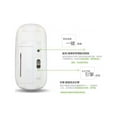 thumbnail image 2 of Bluetooth 3.0 Ultra thin notebook wireless mouse Sleek Form-Fitting Ergonomic Curved Wireless Optical Mouse with DPI Switch(White), 2 of 5