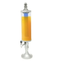Miumaeov 3L/102oz Beer Tower Dispenser w/ Ice Tube & Light for Party Bar Liquor Dispenser Beverage Drink Container