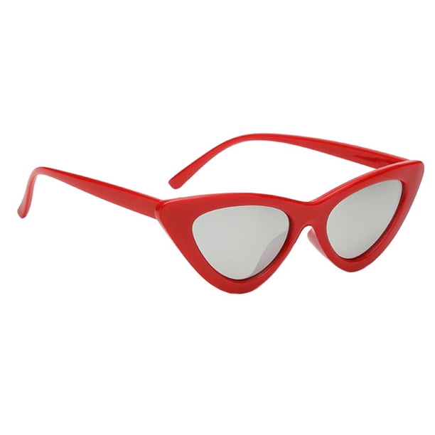 Triángulo de s Mujeres de Ojos de Gato de Sol Espejo Protecciones Sores Pta roja Baoblaze Las gafas de sol de las mujeres de la moda
