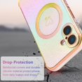 thumbnail image 4 of XIHAMA Magnetic iPhone 16/Pro/Plus/Pro Max Case, Cute Luxury Rainbow Color Phone Case with Love Heart Pattern, Electroplated Edge Camera Lens Protection Shockproof Phone Case for Women, 4 of 4