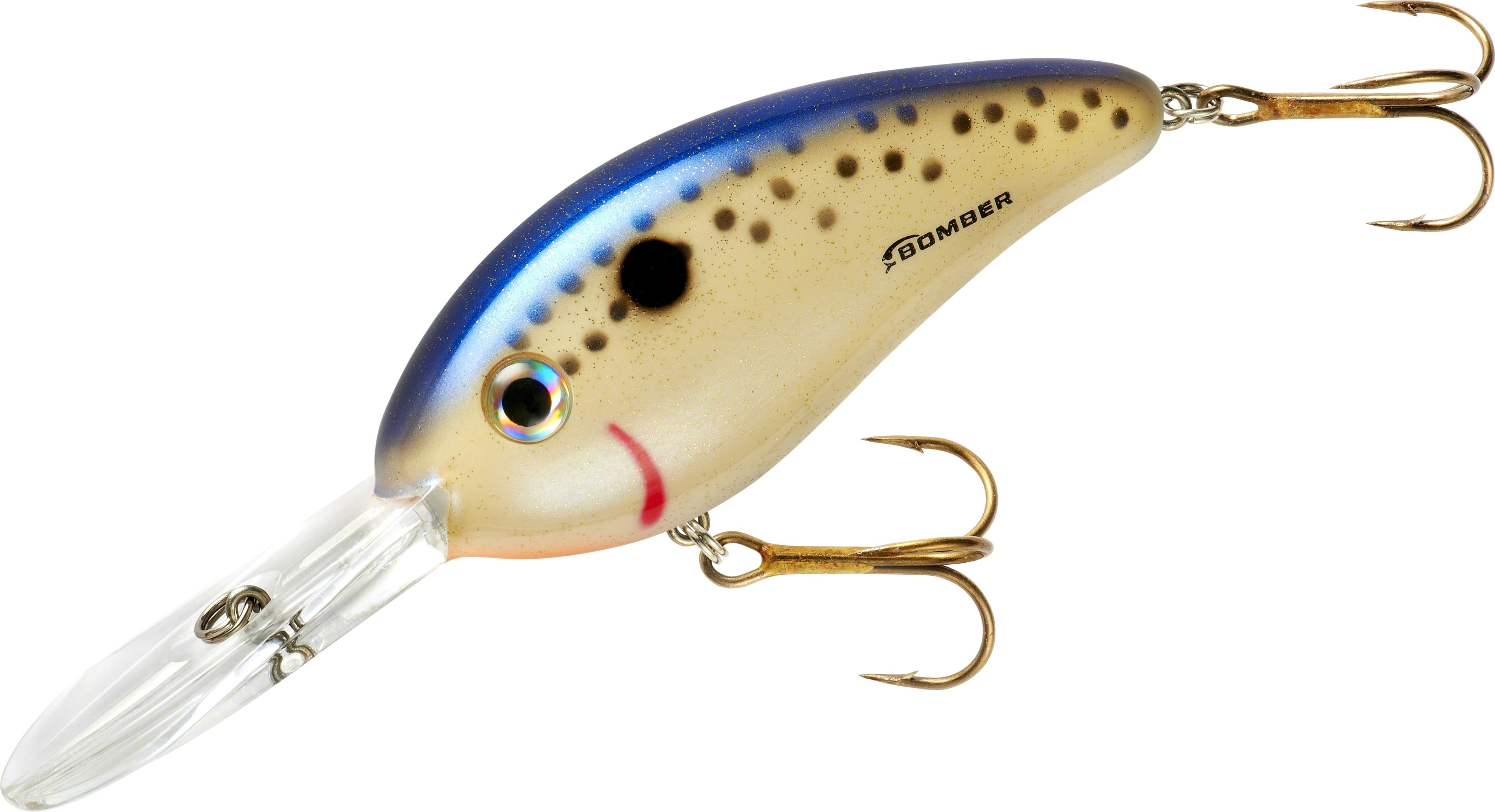 Bomber BD7FSPP Fat Free Shad Crankbait,3",3/4oz,Speckled Perch