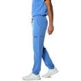 thumbnail image 5 of Members Only Men'S Scrub Drawstring Pant With Open Bottom - Ceil Blue-Ceil Blue-Medium, 5 of 6