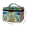 thumbnail image 6 of HELLHERO Space-Efficient Makeup Case Organizer Women & Men Gemstone Butterfly PouchGemstone Butterfly Pouch Hand-Held Travel Cosmetic Organizer Travel, 6 of 6