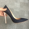 thumbnail image 5 of YCNYCHCHY Spring Pointed Toe Denim 12cm Thin High Heels Lady Pumps Slip On Sexy Hot Woman Party Classics Office Shoes Big Size Women, 5 of 6
