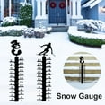thumbnail image 1 of 24” Snow Measuring Stake Iron Anti-Rust Snow Gauge Decorative and Cute Snow Thickness Measuring Ruler Metal Garden Snowflake Gauge Stick Yard Courtyard Lawn Decoration, 1 of 11