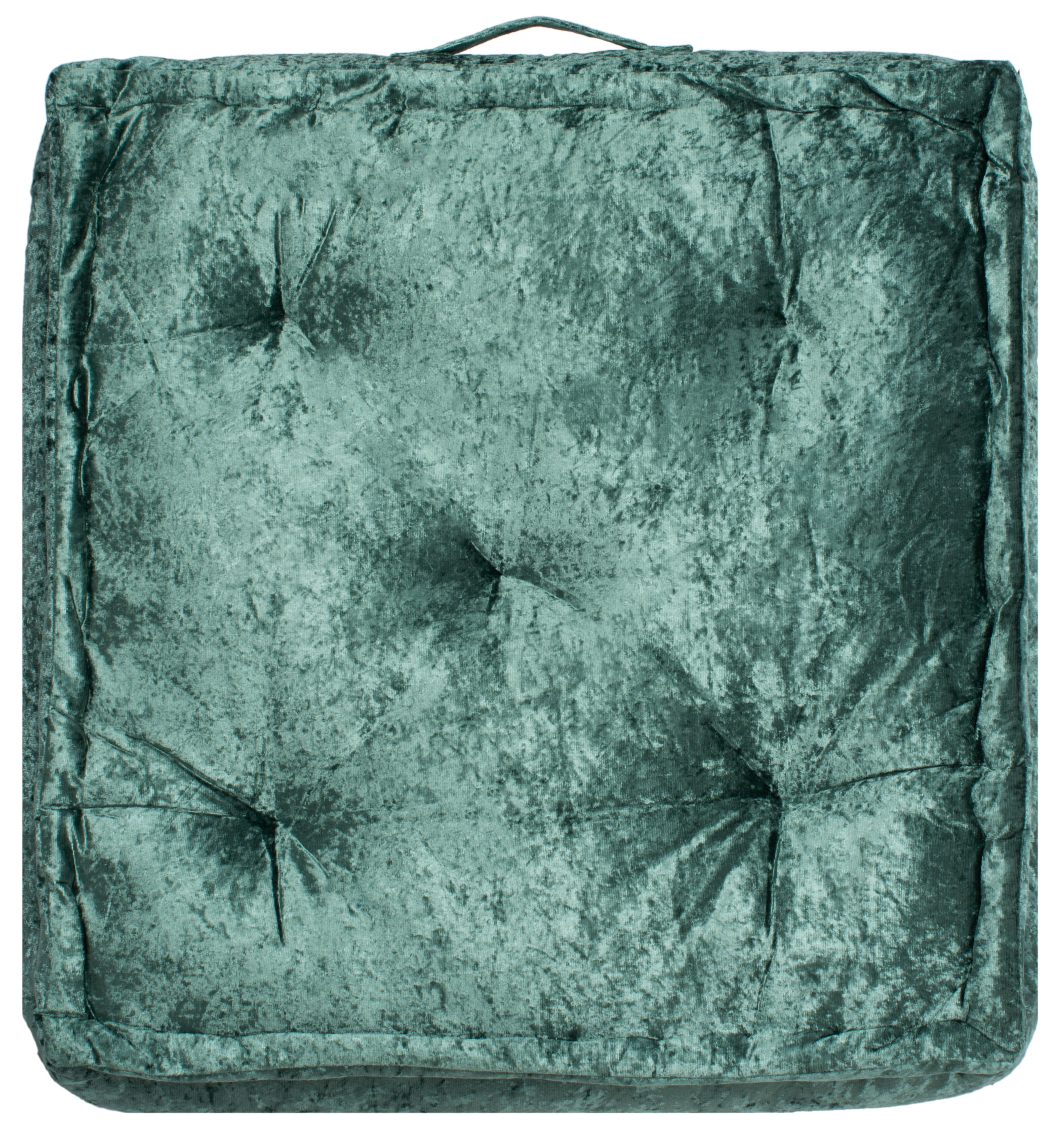 SAFAVIEH Belia Solid Floor Pillow, 25" x 25", Green