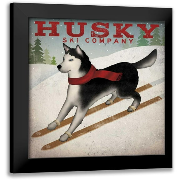 Fowler, Ryan 12x12 Black Modern Framed Museum Art Print Titled - Husky Ski Co.