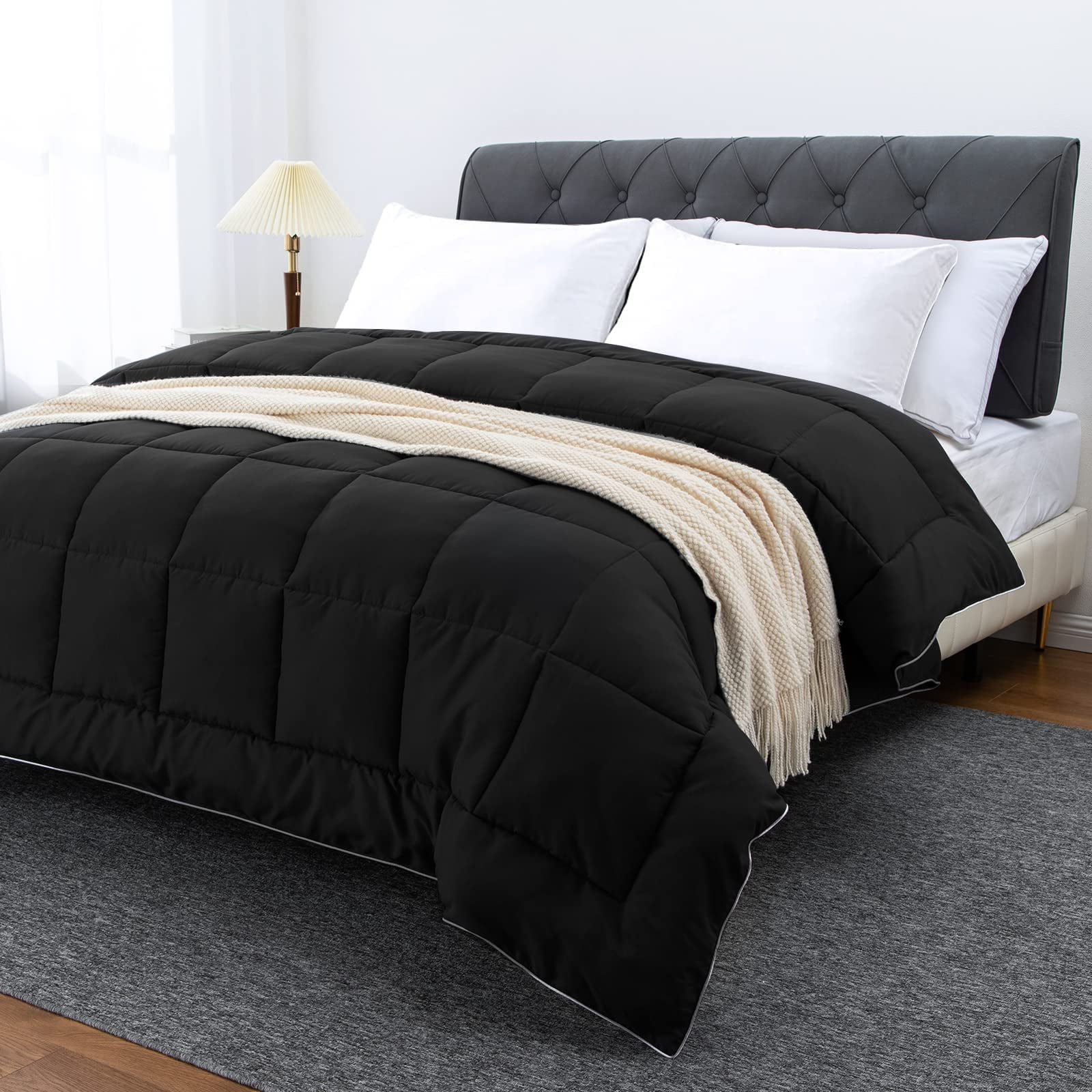 black cooling comforter