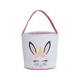 thumbnail image 1 of Ounissouiy Bolsa de conejito, gran capacidad, resistente al desgaste, conveniencia, regalo, cubos de vacaciones, suministros para niños, bolsas Almacenamiento y organización del hogar Unicornio rosa, 1 of 6