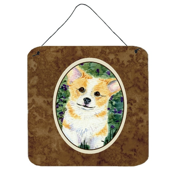 Caroline's Treasures SS8854DS66 Corgi Wall or Door Hanging Prints, 6x6, multicolor
