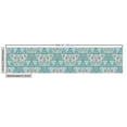 thumbnail image 3 of Tribal Fabric by the Yard, Geometric Prehistoric Style Themed Triangles in Aqua Color Palette, Decorative Upholstery Fabric for Chairs & Home Accents, Multicolor by Ambesonne, 3 of 5