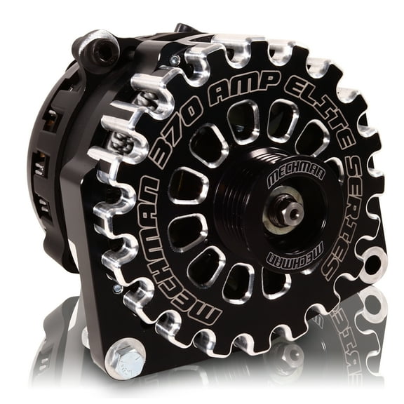 Mechman E-Series 370 Amp Black Alternator For 1987-1995 GM 4.3L Truck B81657370B