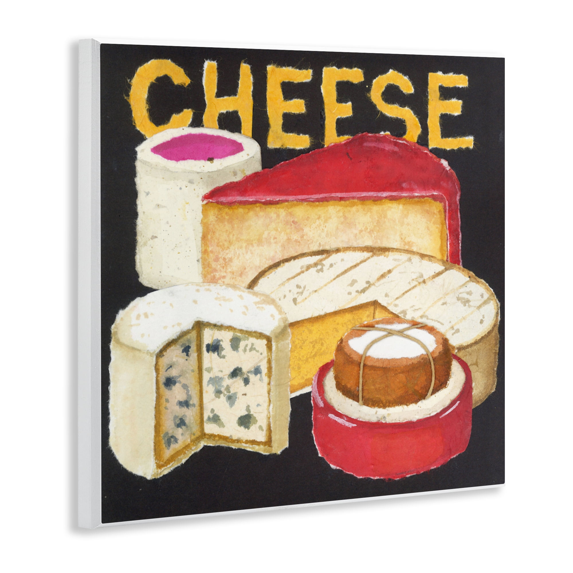 Stupell Industries Assorted Cheese Wheels Wall Plaque Art, design by Nancy Overton