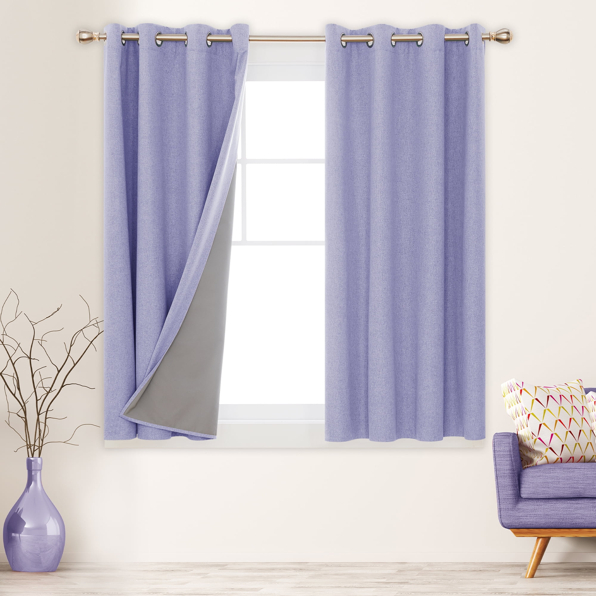 Cdiy Solid Short Curtains Kitchen Blackout Curtains For Living Room Bedroom Wind 