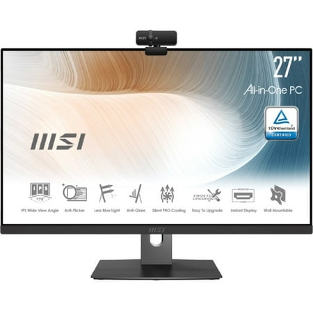 MSI Modern AM271P 11M Modern AM271P 11M-426US All-in-One Computer - Intel Core i7 11th Gen i7-1165G7 - 16 GB RAM DDR4 SDRAM - 512 GB M.2 PCI Express NVMe SSD - 27" Full HD 1920 x 1080 - Desktop