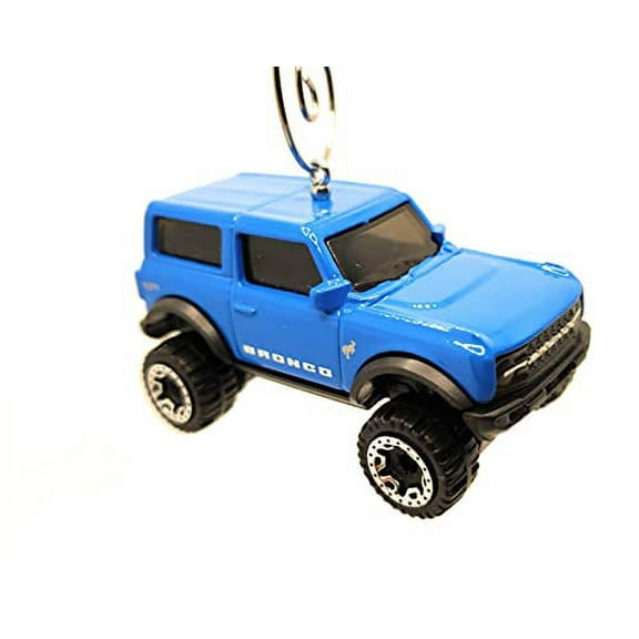 2021 Ford Bronco Christmas Ornament 1:64 Blue