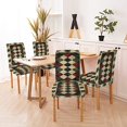 thumbnail image 6 of Christmas Theme Chair Covers Set of 4 Removable Red Green Grid Slipcover Chairs Covers Washable Chair Covers for Dining Room for Kitchen Holiday Christmas Decor, 6 of 6
