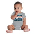 thumbnail image 4 of Popeye The Sailor American Muscle Bodysuit Jumper Boys Infant Baby Brisco Brands 12M, 4 of 6