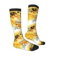 thumbnail image 3 of Easygdp Honey Bee Soccer Socks Sport Knee High Socks Calf Compression Athletic Socks for Men and Women, 3 of 9